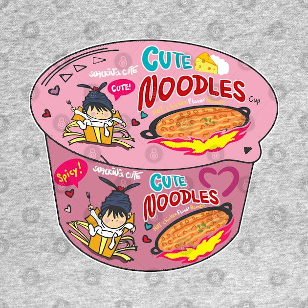 SPICY cute noodles by Snacking Cute